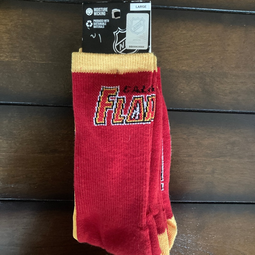 Calgary Flames Socks.